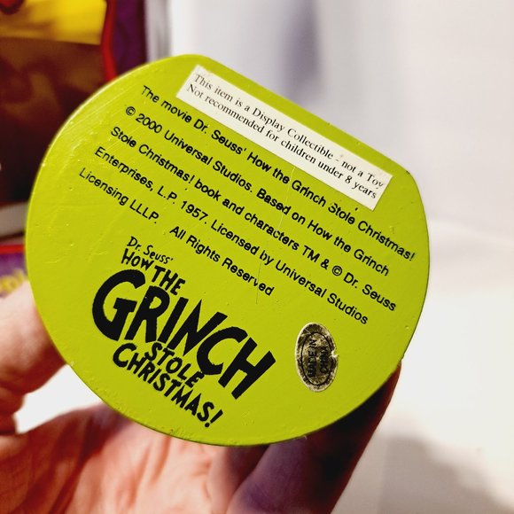 VTG Dr. Seuss How The Grinch Stole Christmas Grinch Bobblehead 2002 by ToySite - Picture 10 of 11